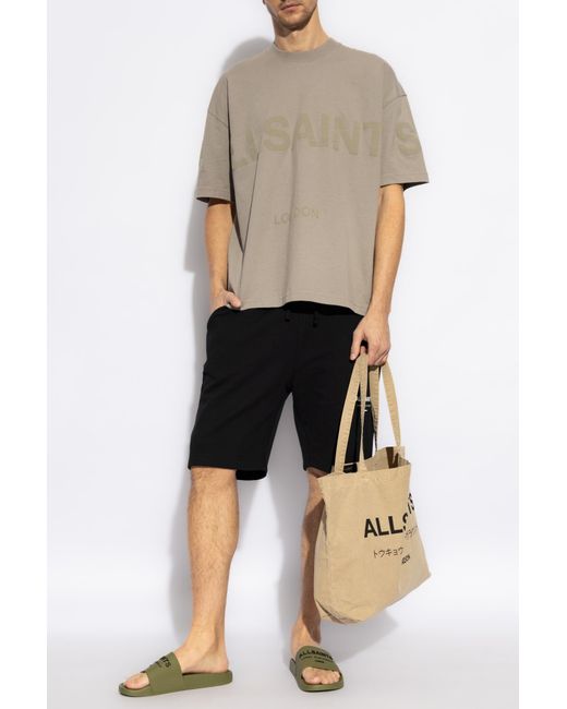 AllSaints Black 'Underground' Shorts for men