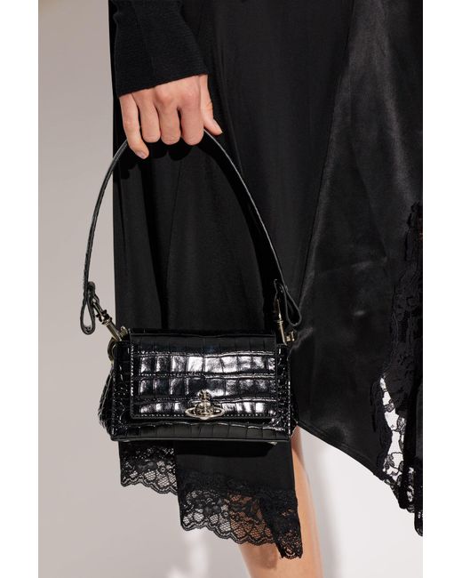 Vivienne Westwood Black Shoulder Bag 'Hazel Small'