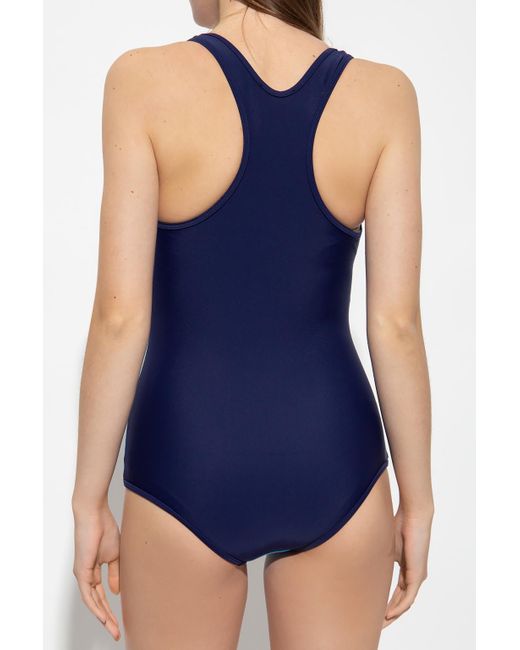 Marni One-piece Swimsuit With Logo in Blue | Lyst