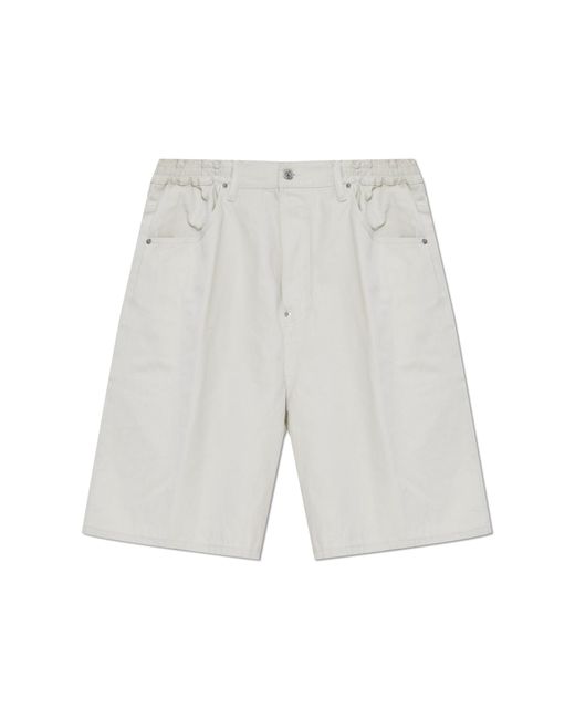 DSquared² White Denim Shorts for men