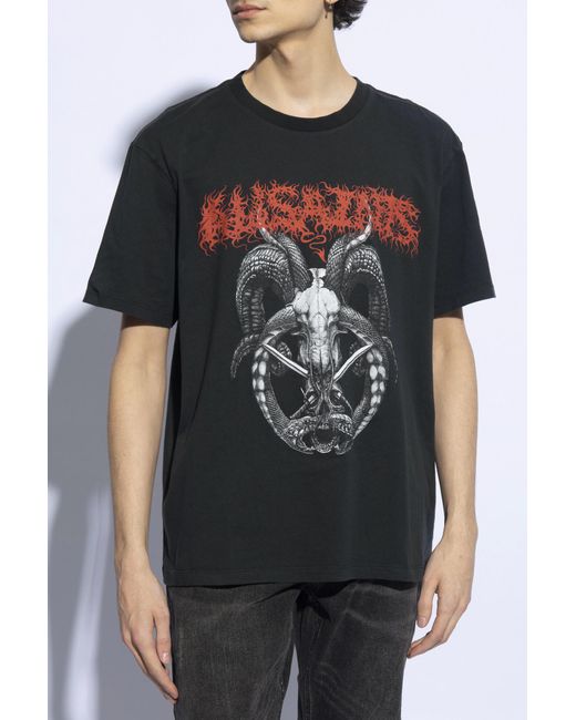 AllSaints Black 'archon' T-shirt, for men