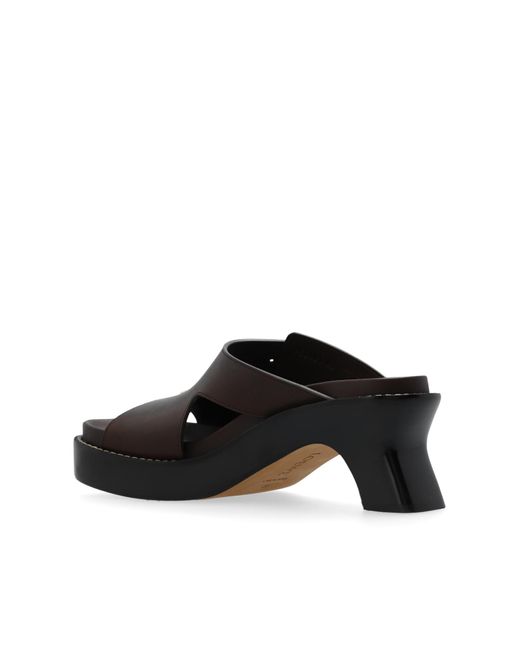 Loewe Black ‘Ease’ Heeled Slippers