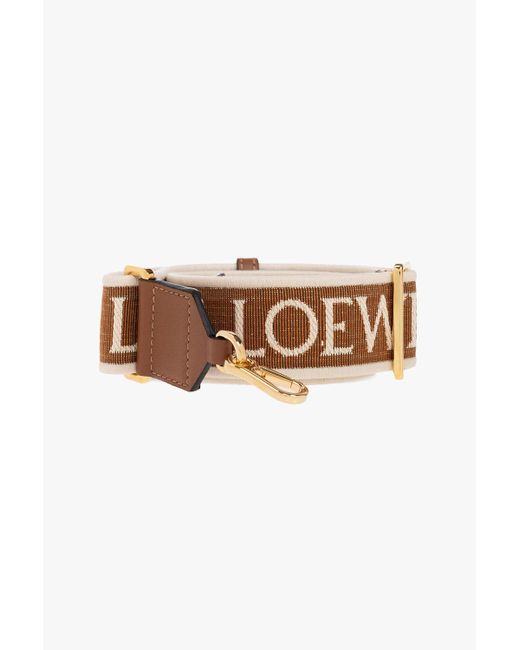 Loewe Bag Strap With Logo in Brown Lyst UK
