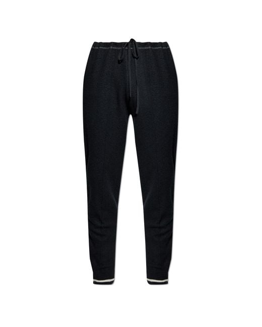Maison Margiela Black Wool Trousers for men