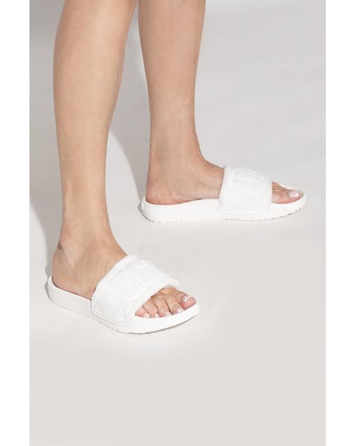 Ugg White 'mahalia' Slides