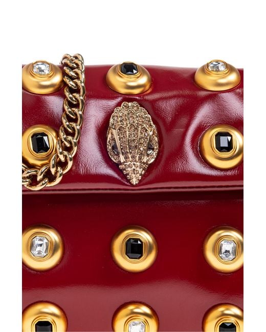 Kurt Geiger Red Shoulder Bag 'Kensington Medium'