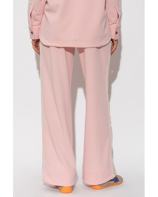 Palm Angels Pink Straight-Leg Trousers