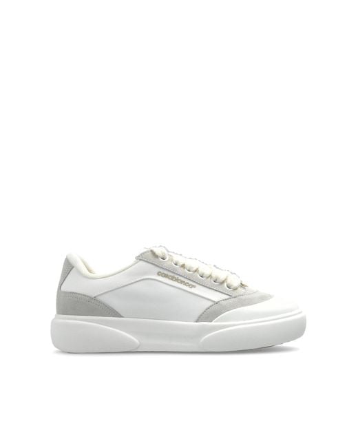 Casablanca White Sports Shoes With Logo for men