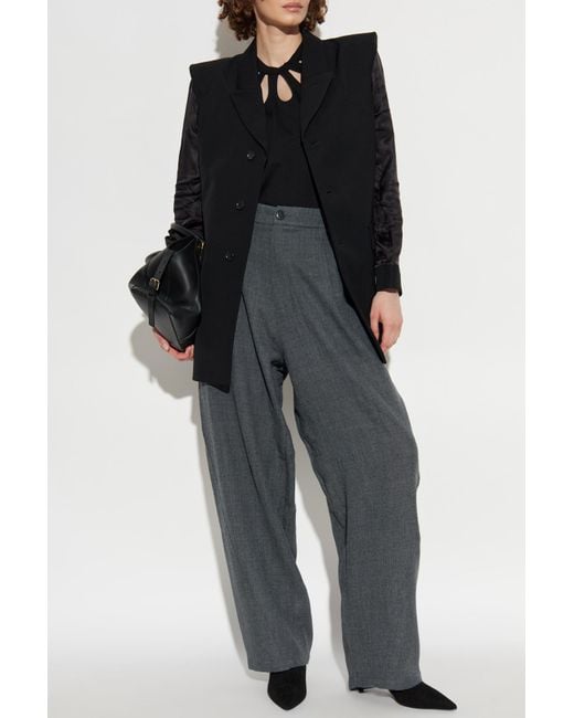 Comme des Garçons Black Top With Decorative Cut-Outs
