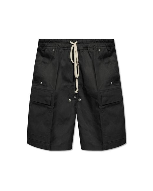 Rick Owens Black 'cargobela' Shorts, for men