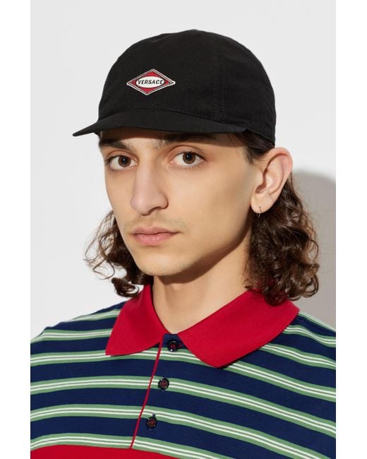 Versace Black Baseball Cap