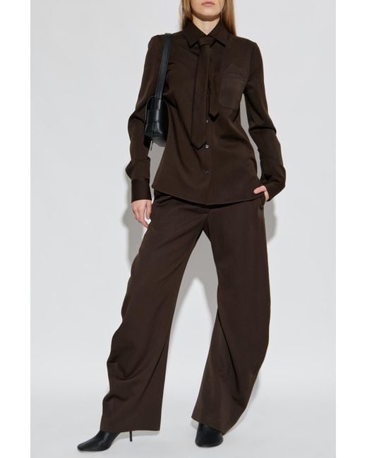 Acne Black Wool Shirt