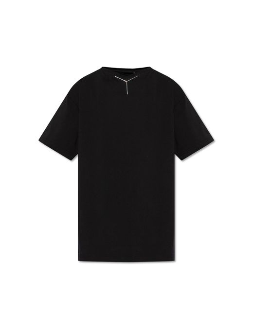 Y. Project Black T-shirt With Logo, for men