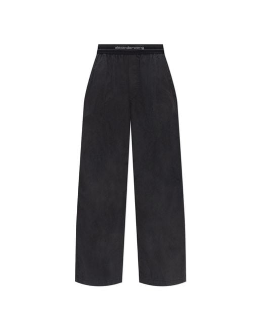 Alexander Wang Black Loose-Fit Trousers
