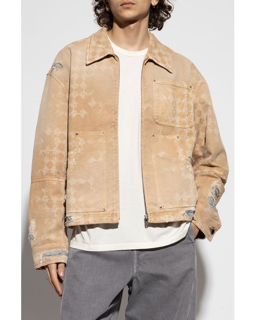 Amiri Gray Monogram Jacket for men