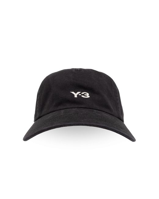 Y-3 Black Baseball Cap With Logo,
