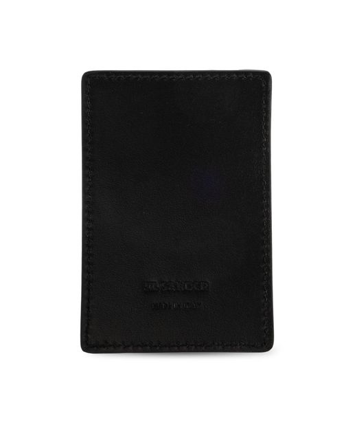 Jil Sander Black Magnetic Card Holder Case For Phone for men