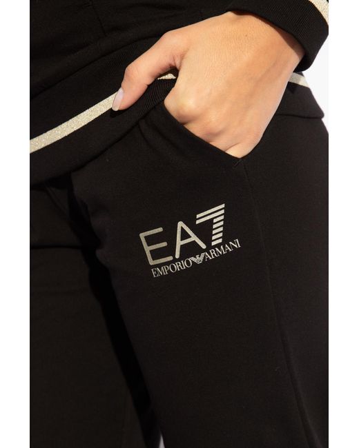 EA7 Black Hoodie & Sweatpants Set,