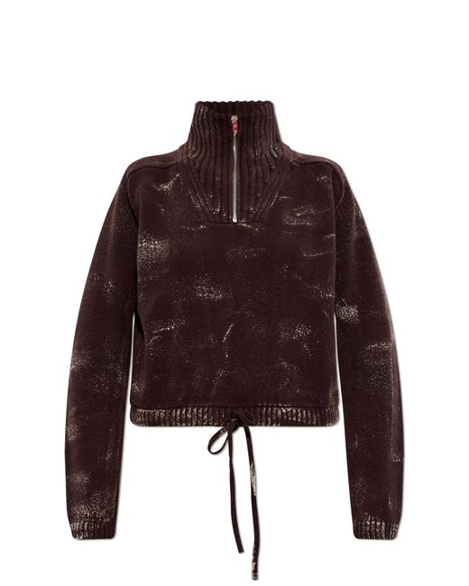 DIESEL Red Wool Sweater 'M-Marcellette'