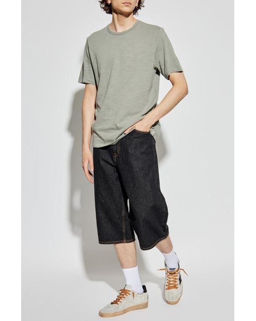 Samsøe & Samsøe White Denim Shorts 'Saroger' for men