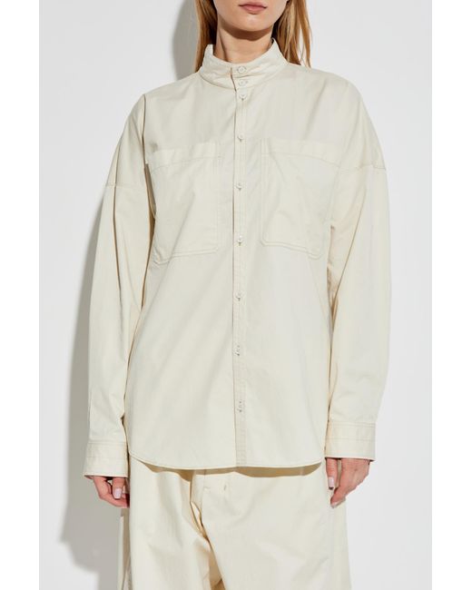 Lemaire Natural Trousers With Stitching