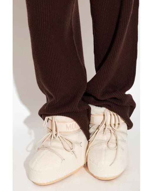 Moon Boot Natural Snow Boots 'Mb Icon Low Fleece'