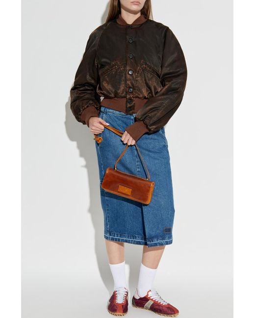 MM6 by Maison Martin Margiela Brown Bomber Jacket