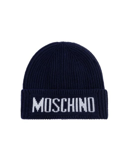 Moschino Blue Cap With Logo