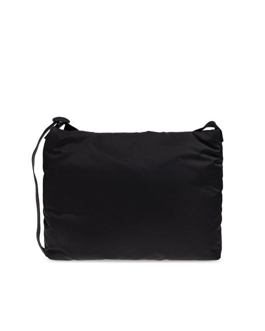 Balenciaga Black Shoulder Bag With A Logo-Shaped Appliqué for men
