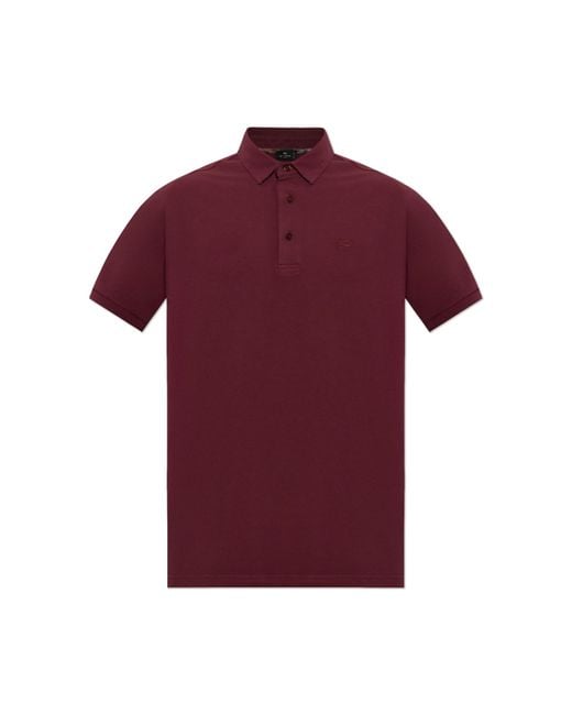 Etro Polo With Embroidered Logo for men