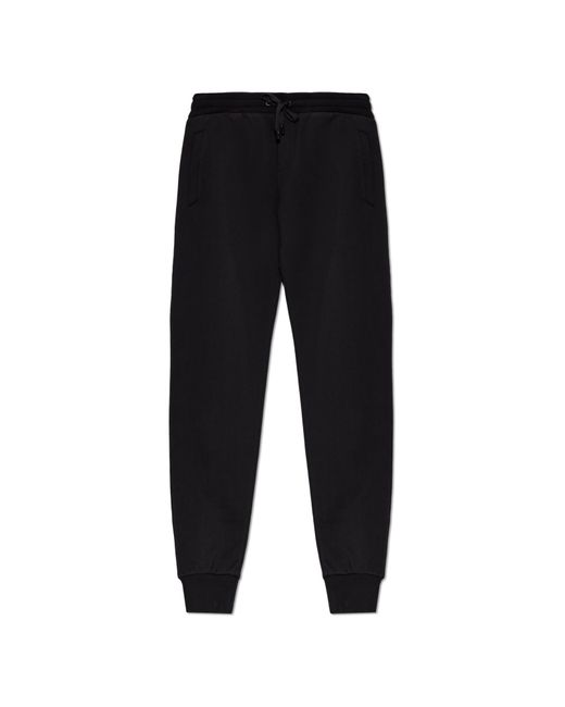 Dolce & Gabbana Black Sweatpants With Cuffs for men