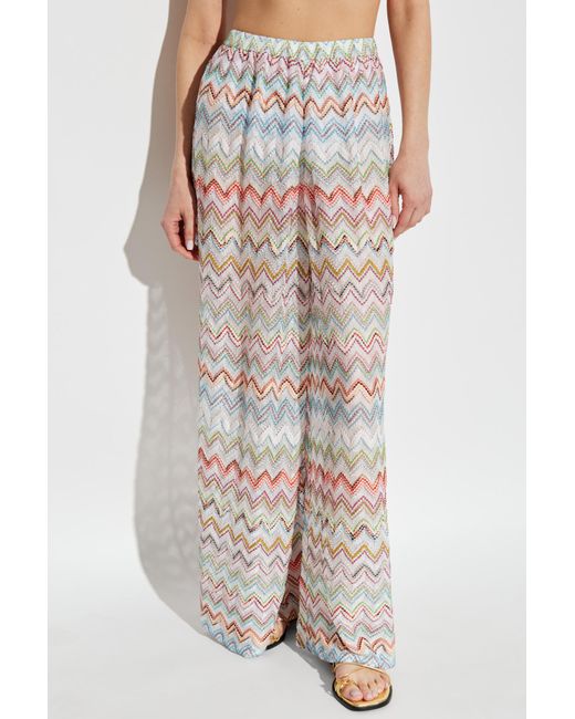 Missoni Multicolor Trousers With Lurex Thread