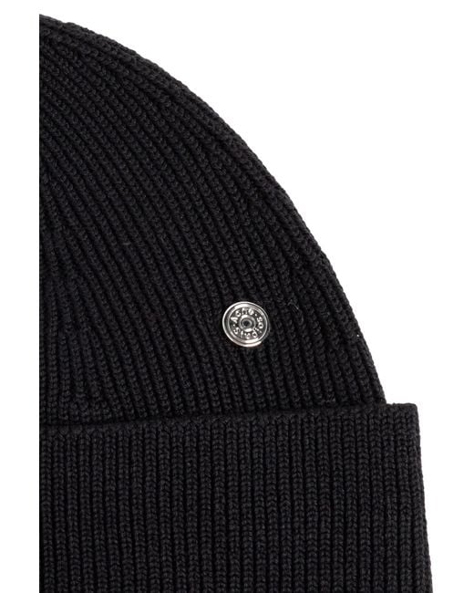 Acne Black Wool Hat