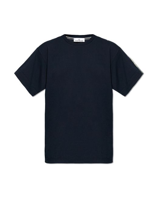 Stone Island Blue T-Shirts And Polos for men