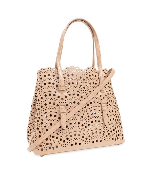 Alaïa Natural ‘Mina 25’ Shoulder Bag