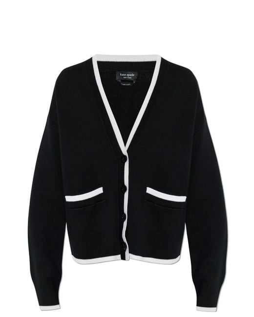 Kate Spade Black Wool Cardigan