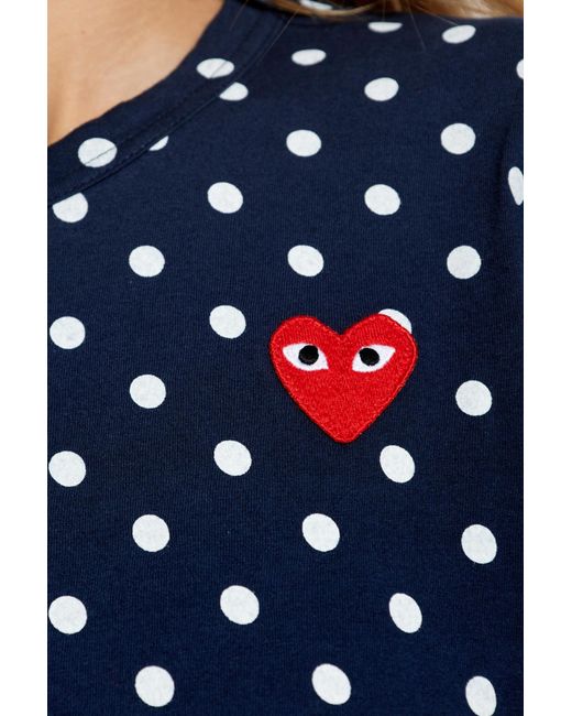 COMME DES GARÇONS PLAY Multicolor Polka Dot Pattern Top