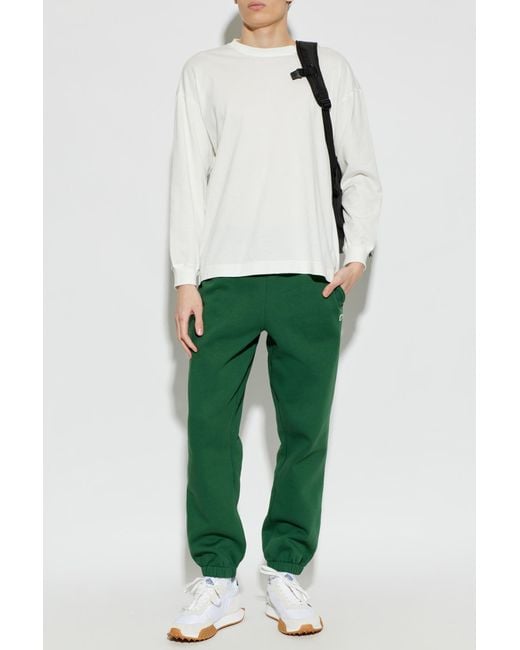 Lacoste Green Sweatpants With Logo Appliqué for men