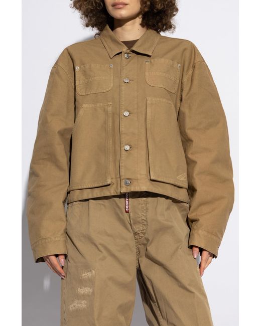 DSquared² Natural Jacket With Pockets