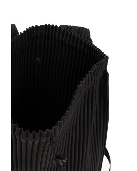 Homme Plissé Issey Miyake Black Pleated Backpack for men