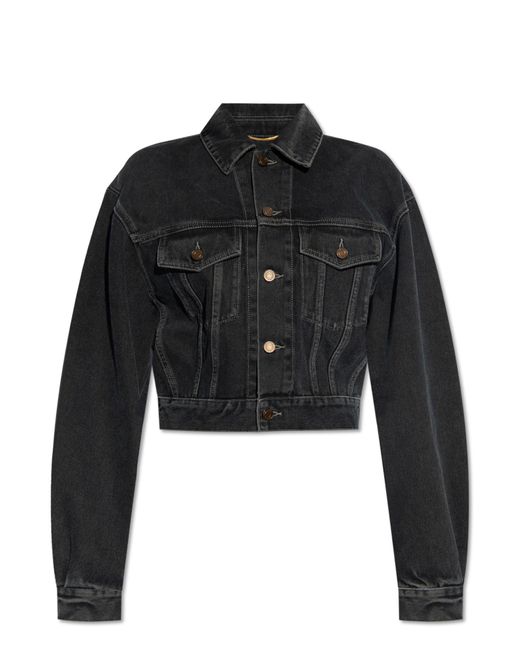 Saint Laurent Black Denim Jacket,