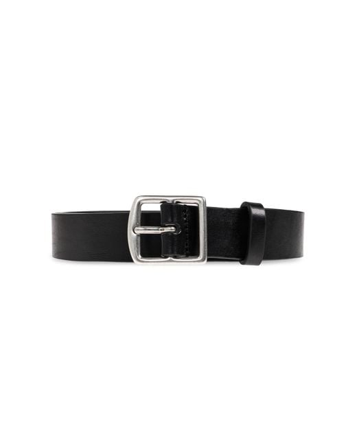 DSquared² Black Leather Belt for men