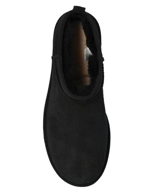 Ugg Black 'Classic Ultra Mini' Snow Boots