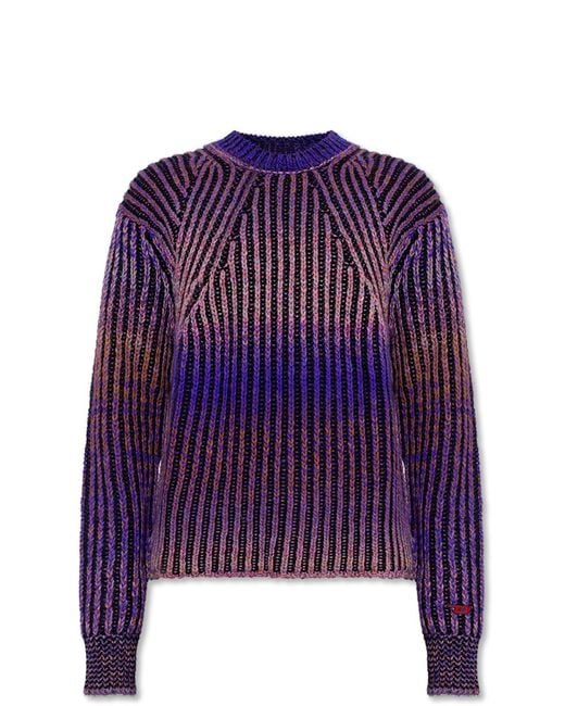 DIESEL Purple 'k-oakland' Sweater for men
