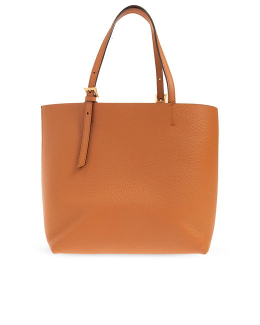 MCM Orange 'himmel' Shopper Bag,
