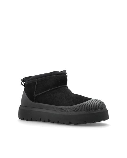 Ugg Black 'Ultra Mini Weather Hybrid' Snow Boots for men