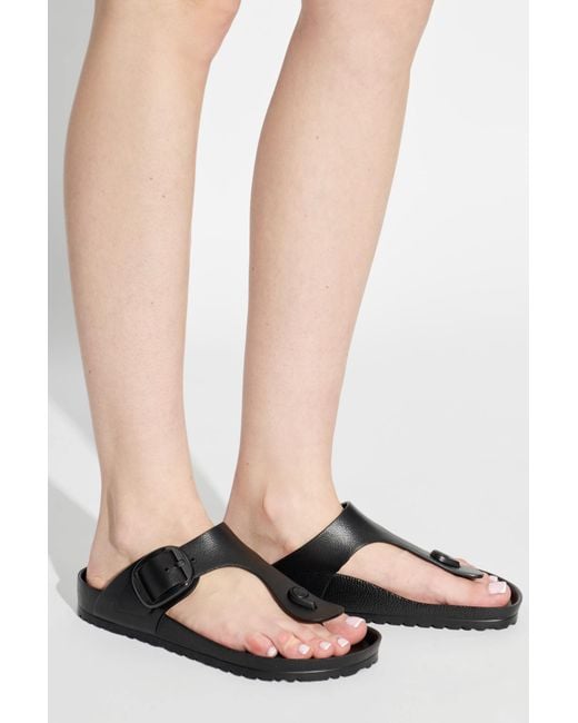 Birkenstock Black 'Gizeh Big Buckle Eva' Flip-Flops