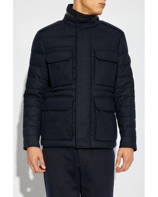 Moncler Blue Down Jacket Munt for men
