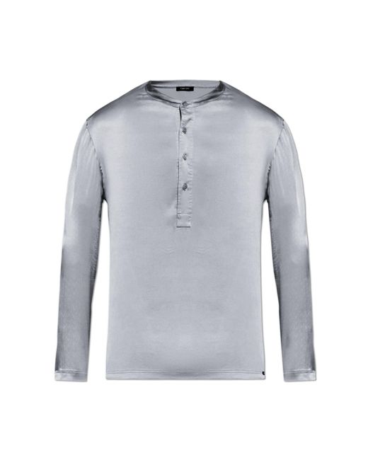 Tom Ford Gray Silk Lingerie T-Shirt for men