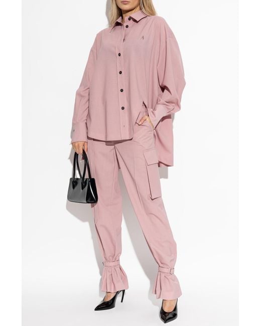The Attico Pink Cargo Trousers
